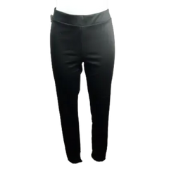 The Zig Zag Stripe Women’s Black Stretch Pants, Size XL