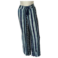 Mudd Girls’ Blue Funky Pattern Pants, Size 1X