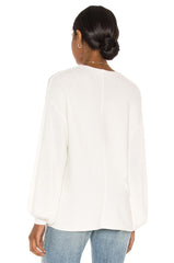 women's balloon sleeve sweater