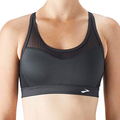 Brooks Black Mesh Racerback Bra