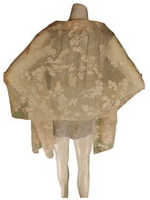 INC Blush Sheer Flower Scarf – Lightweight Nylon-Rayon Blend, Elegant Wrap (70.5"x21")