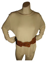 Diva General Black Stretchy Belt 3"x28" Pleather & Webbing Waist Belt with Classic Buckle