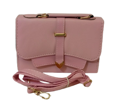 Elegant Diva Pink Purse Classic Handbag with Removable Strap