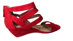 American Rag Casen Canvas Wedge Sandal Red