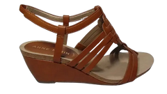 Anne Klein Women's Tilly Wedge Sandals Cognac