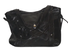 Black Purse with Gather