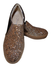 Forever Rosegold Sparkly Slip On Shoes