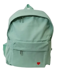 Diva General Collection Light Green with Heart Backpack