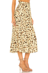 Animal Print Midi Skirt