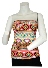 Rue 21 Multicolor (Red) Women Tube Top - 100% Polyester