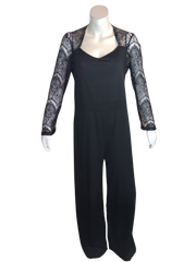 Rosegal Black Women's Lace Jumpsuit - 2X