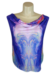 Nikki's Threads Purple Oilslick Women's Top - Large