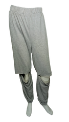 Blush Grey No-Knee Women's Sweatpants - XL