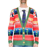 Faux Real Red 'Feliz Navidad' Cardigan Tee