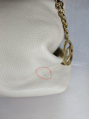 Michael Kors Cream Leather Shoulder Bag - preowned