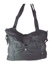 Diva General Grey Pleather Tote Bag for Women