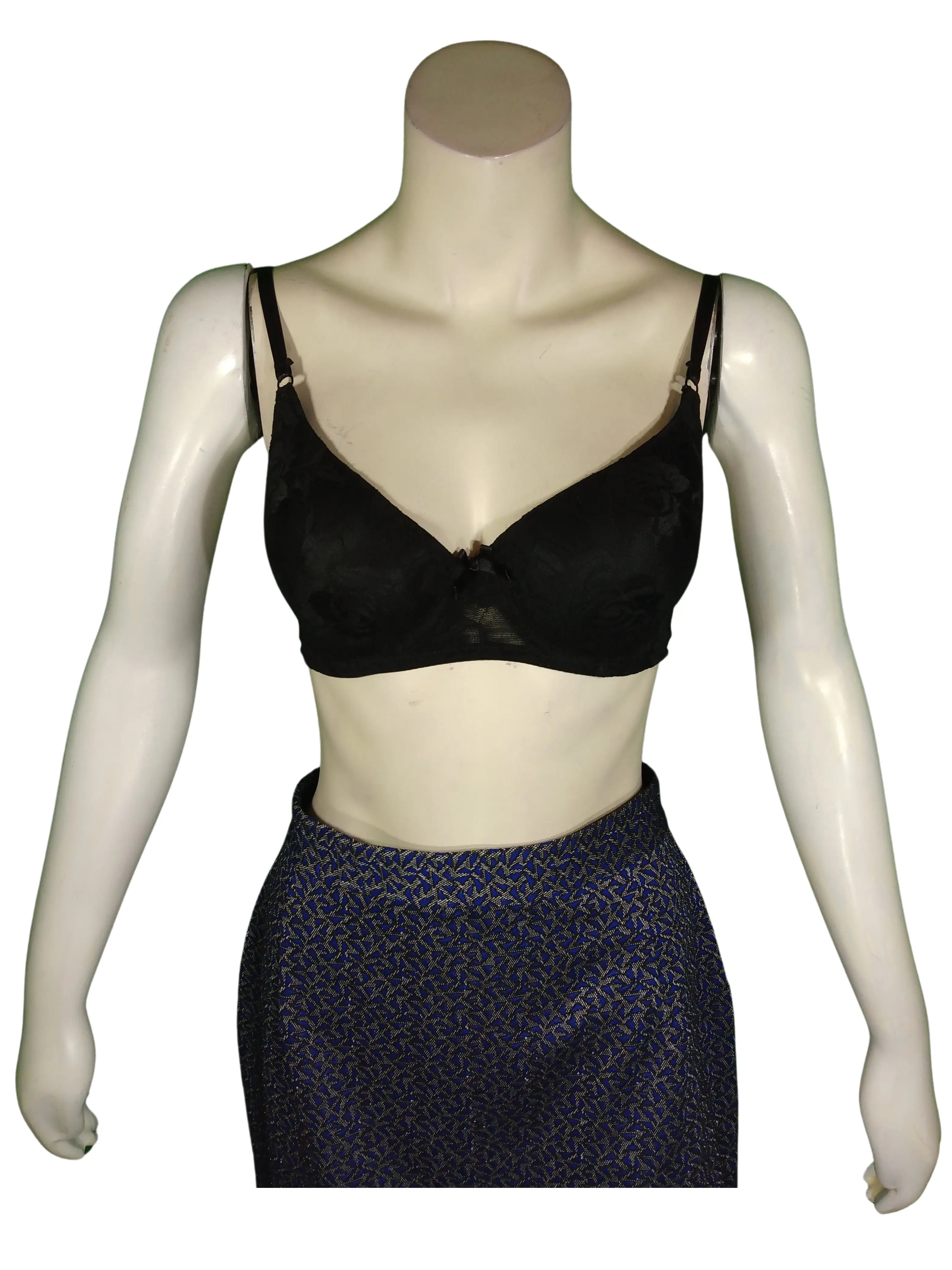 Audacity Women’s Black Lace Padded Bra, Size 34C