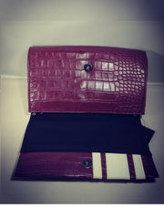 Circus by Sam Edelman Burgundy/Cream Pleather Wallet - pre-owned