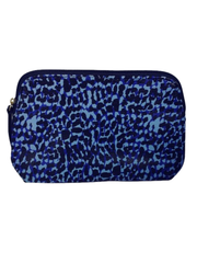Diva General Purple/Black Pleather Makeup Bag