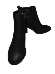 Blondo Black Pleather High Heel Waterproof Boots with Side Zipper - Size 6.5