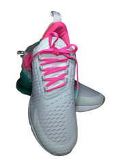 Nike Grey/Green/Pink Air Max Sneakers - Stylish Comfort, Size 8.5