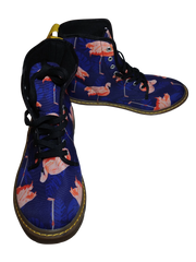 Customization Purple/Pink Flamingo Boots - Stylish and Unique, Size 10