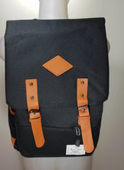 Kai Ting Vintage Laptop Backpack for College - Black