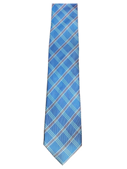 Blue Countess Mara Plaid Tie