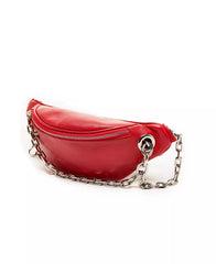 LIKE DREAMS Multi Pocket Chain Fanny Pack Red Medium