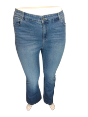 Style&Co Women’s Denim Blue Flare Leg Pant, Size 16W