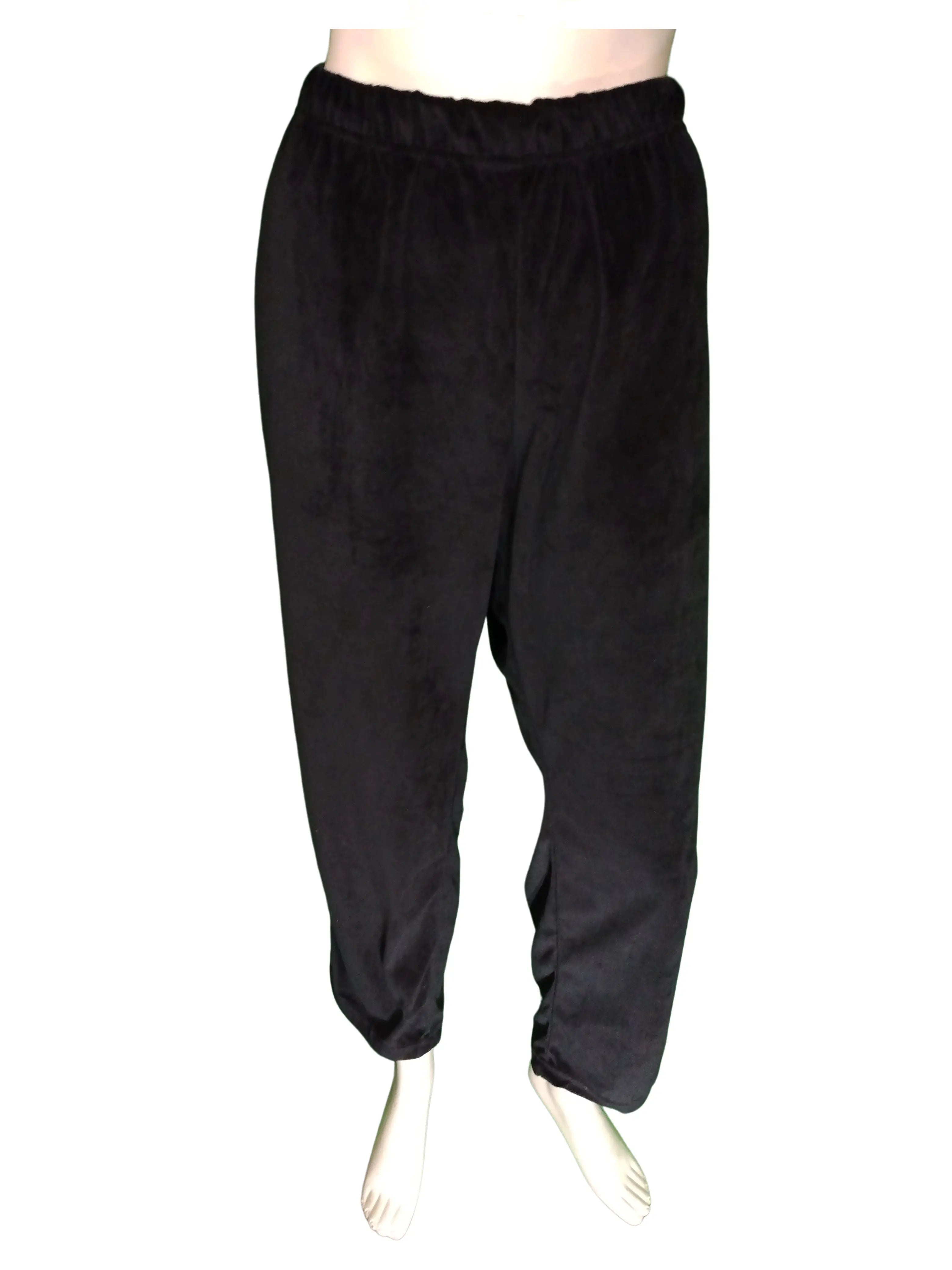 Diva General Collection Women’s Black Velour Pant, Size XL