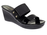 Lauren Ralph Lauren Rhianna Platform Wedge Sandals in Black