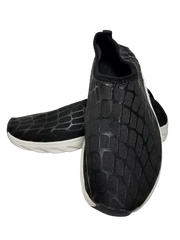 Lekuni Black & White Slip-on Athletic Shoes