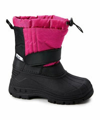 Lilly of New York Fuchsia & Black Little Kids Snow Boot