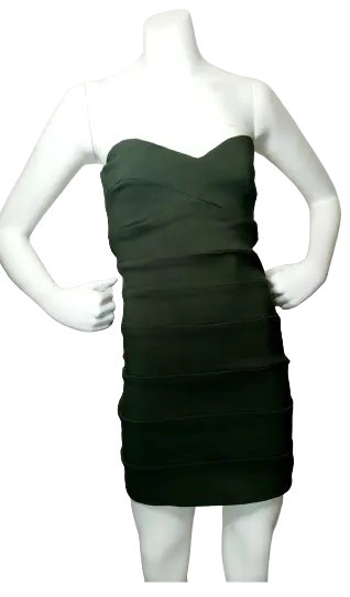 Sienna Rock Girls’ Strapless Green Dress, Youth Small