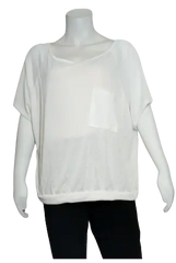 Caren Sport Women’s White Short Sleeve Shirt, Size 3X
