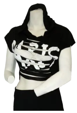 Cleo Apparel Women’s Black Paris Hoodie, Size Medium