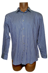 Alfani Fitted Performance dress shirt blue/gray