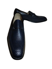 Easy Strider Navy Faux Snake Loafers | Size 12 | Stylish & Comfortable Men’s Shoes
