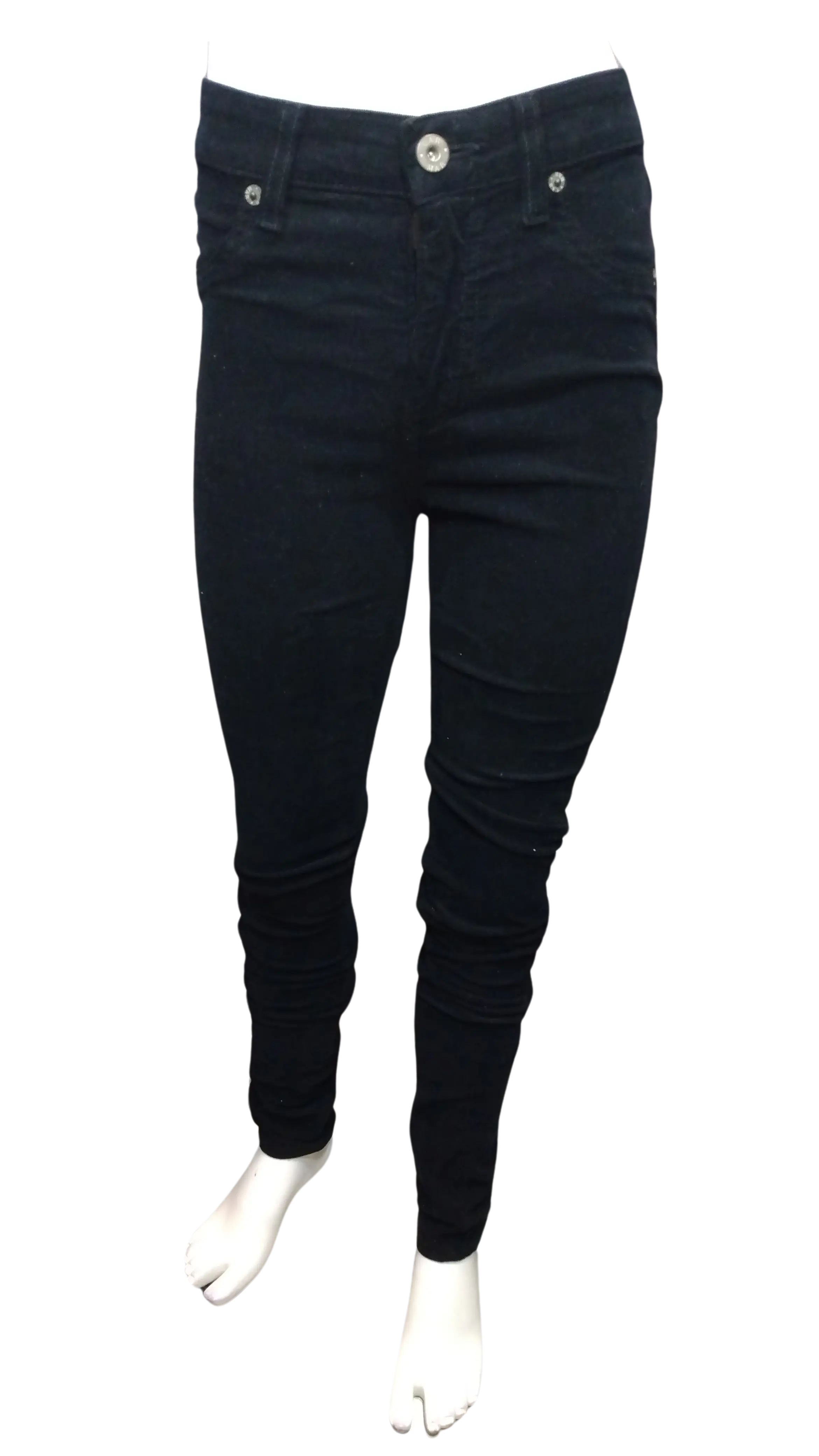 Carmar Girls’ Black High Rise Velour Pants, Size 24