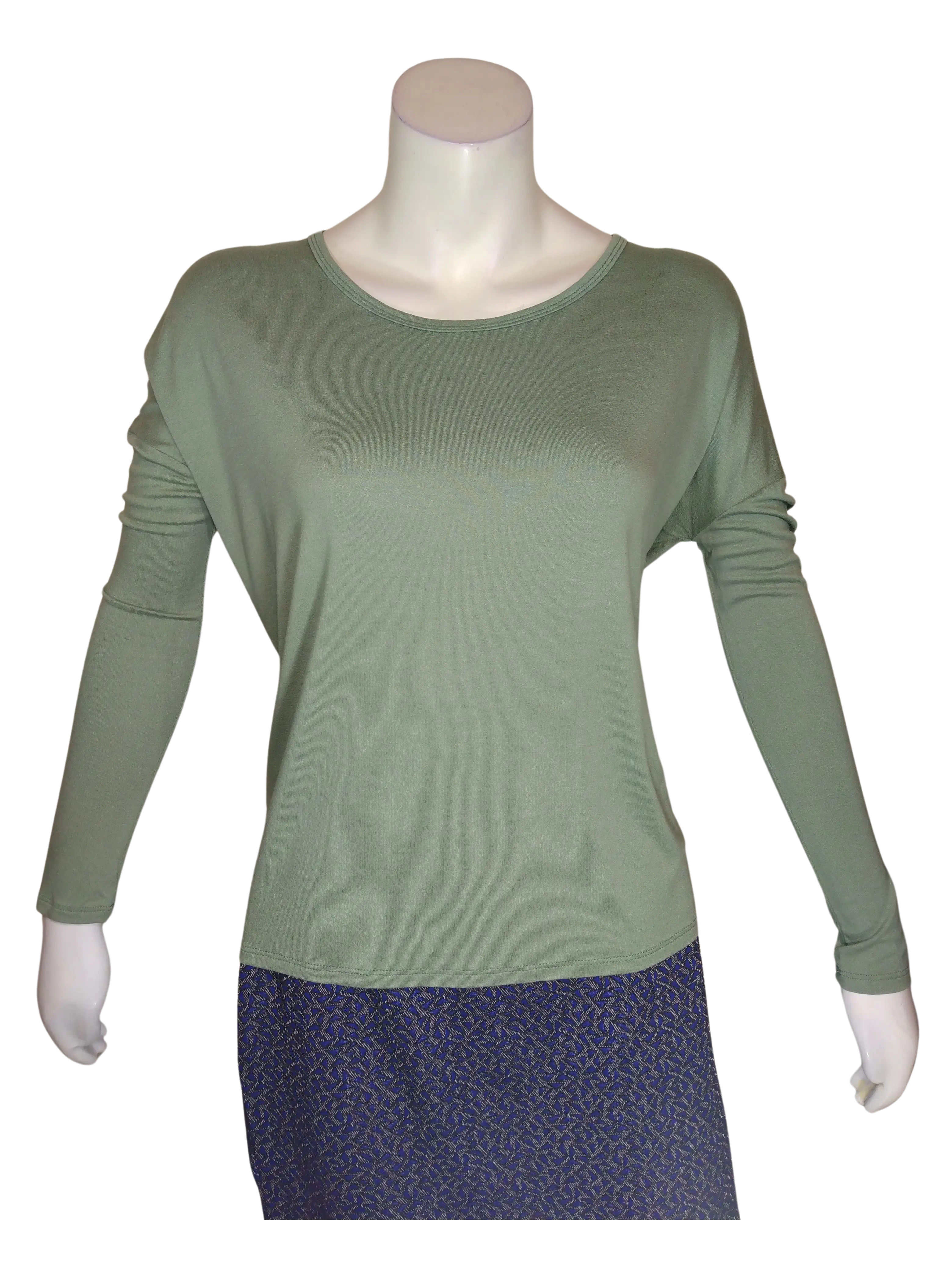 Forever 21 Women’s Green Long Sleeve Top, Size Large