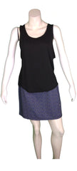 Urban Episode Raw-Edge Black Tank Top – Medium