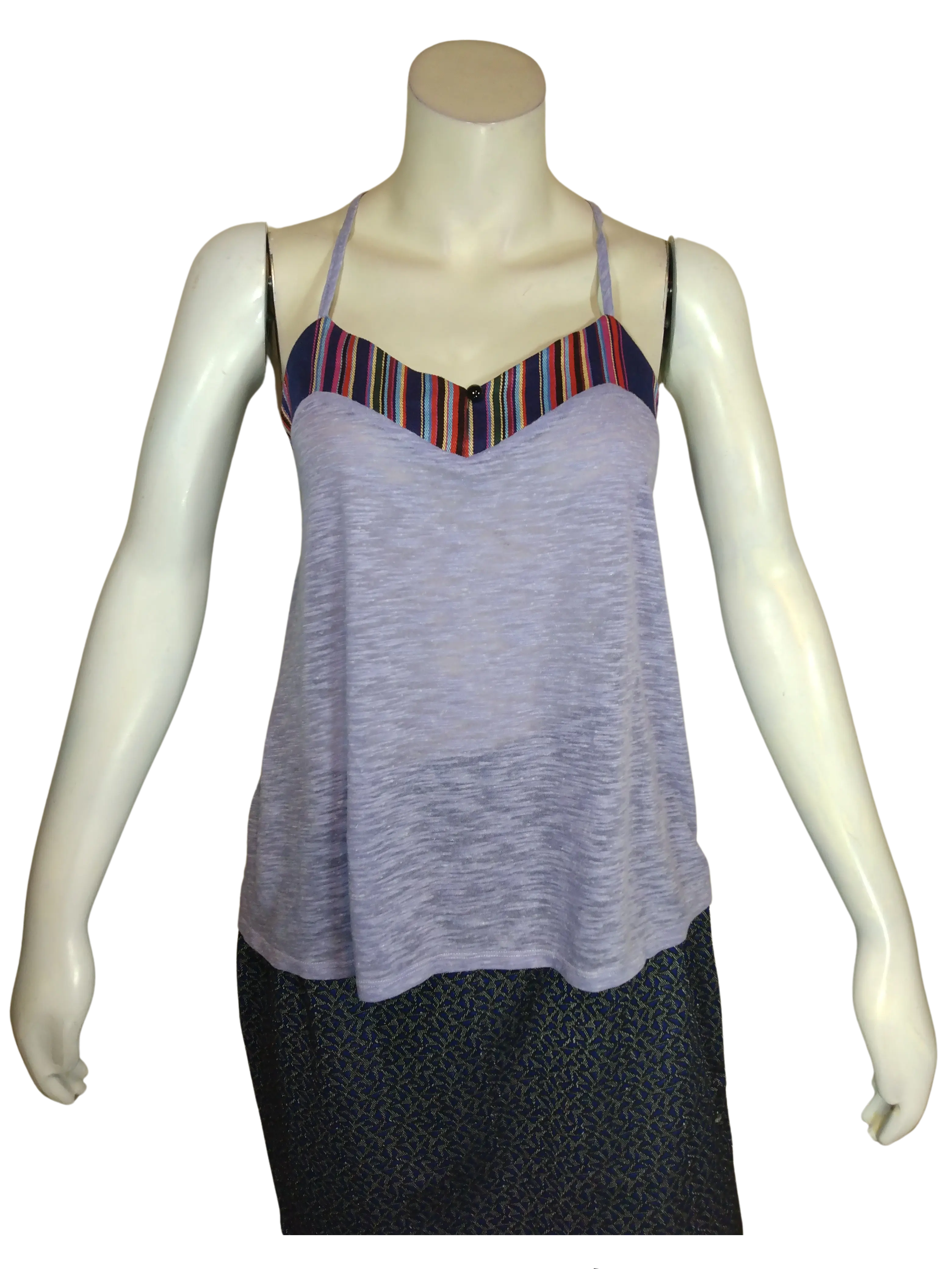 Urban Doll Women’s Purple Sheer Top, Size Medium