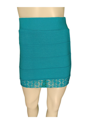 Hera Girls’ Blue Stretch Skirt Soft Rayon Blend