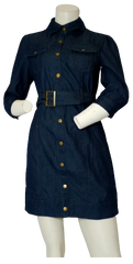 Hera Collection Blue Denim Dress (only small has belt)