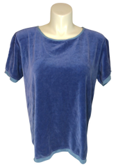 Diva General Collection Women’s Purple Velour Top, Size 2X