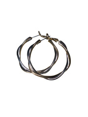 Charter Club Gold-Tone & Silver-Tone Hoop Earrings – Fashion Jewelry with Stiff Back Closure