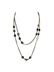 Diva General Rhinestone Disc Necklace – Gold-Tone Fashion Jewelry for Everyday Sparkle