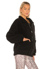 teddy bear black jacket