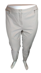 Alfani Women’s Grey Pants with Zipper Accents, Size 24W